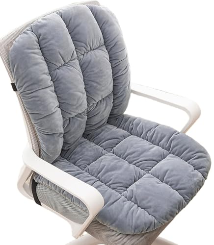 VEAI Sitzkissen bürostuhl/Auto/Stuhl Stuhlkissen Outdoor mit rückenteil niedriglehner, Stuhlkissen mit rückenteil 40x90cm(Light Gray) von VEAI