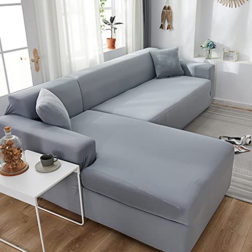 VEAI Sofabezug L Form Couchbezug Ecksofa Sofahusse Stretch Sofa überzug für 1/2/3/4 Sitzer（L-förmiges Ecksofa erfordert Zwei） (Color : B, Size : 4-Sitzer (235-300 cm)) von VEAI