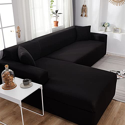 VEAI Sofabezug L Form Couchbezug Ecksofa Sofahusse Stretch Sofa überzug für 1/2/3/4 Sitzer（L-förmiges Ecksofa erfordert Zwei） (Color : C, Size : 2-Sitzer (145-185 cm)) von VEAI