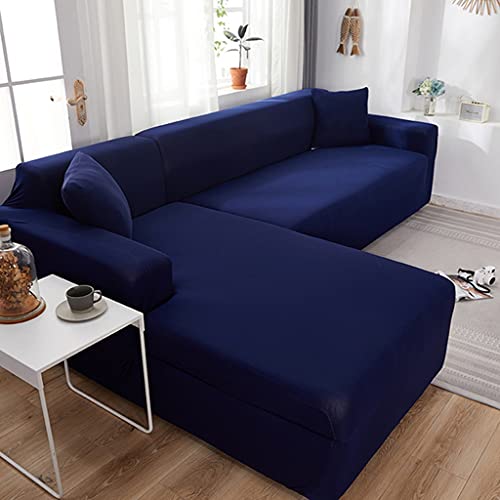 VEAI Sofabezug L Form Couchbezug Ecksofa Sofahusse Stretch Sofa überzug für 1/2/3/4 Sitzer（L-förmiges Ecksofa erfordert Zwei） (Color : E, Size : 4-Sitzer (235-300 cm)) von VEAI