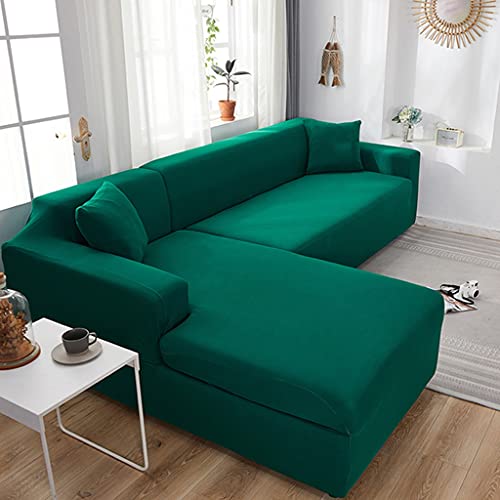 VEAI Sofabezug L Form Couchbezug Ecksofa Sofahusse Stretch Sofa überzug für 1/2/3/4 Sitzer（L-förmiges Ecksofa erfordert Zwei） (Color : J, Size : 2-Sitzer (145-185 cm)) von VEAI