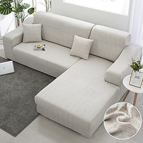 VEAI Sofaüberwurf Ecksofa Sofabezug L-Form Sofahusse Stretch 3 4 2 Sitzer Couchbezug Sofaüberwurf Sofa Überzug（L-förmiges Ecksofa Sofabezug sollte Zwei kaufen） von VEAI