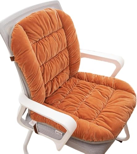 VEAI Stuhlkissen Outdoor/Indoor mit rückenteil niedriglehner,Sitzkissen bürostuhl/Auto/Stuhl Stuhlkissen mit rückenteil 40x90cm(Orange) von VEAI
