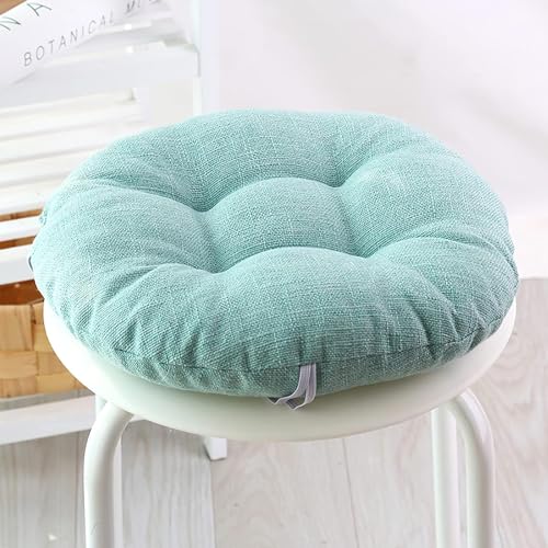VEAI Stuhlkissen rund 40x40/32x32cm Outdoor/Indoor Waschbare Weiche Sitzkissen Komfort Stuhlauflage als Stuhl Kissen für Gartenstuhl, Küche oder Esszimmerstuhl(@8,40x40cm) von VEAI
