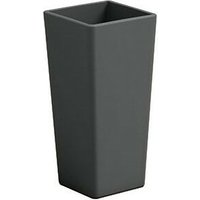 Quadratische Clou-Vase mit Übertopf Anthrazit - 65 cm - Anthrazit von VECA