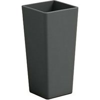 Quadratische Clou-Vase mit Übertopf Schokolade - 85 cm von VECA