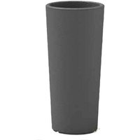 Clou Tondo Vase mit Übertopf Anthrazit - 65 cm - Anthrazit von VECA