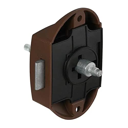 Knopfschloss braun Push Lock für Badezimmer Wohnmobil von Lupsty