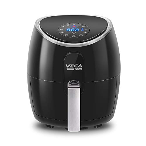 VECATECH 3.5l airfryer Heißluftfritteuse mit Präziser Temperaturregelung, Air fryer mit Digitalem LED-Touchscreen, Timer, Vorheizen Multifunktionale Fritteuse für den Heimbedarf, ohne Fett- 3,5L von VECATECH