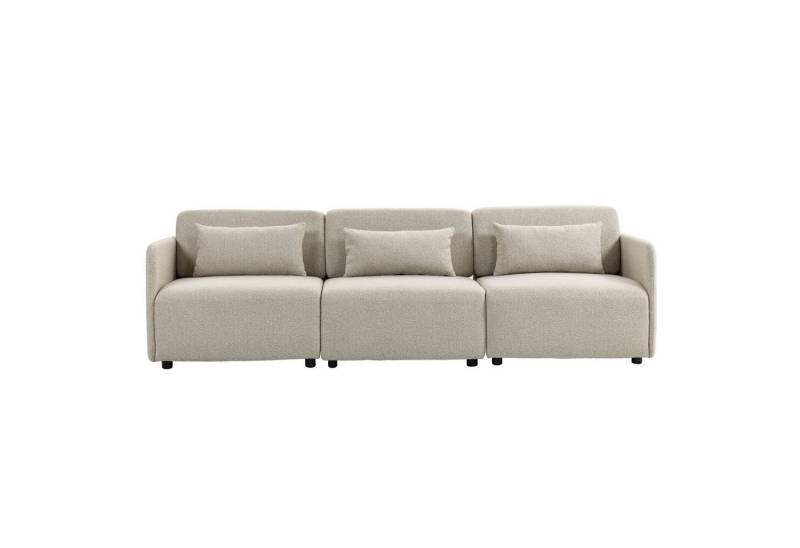 VECHOO Sofa Modulares Sofa Claudia – Beige Dreisitzer mit hochwertigem OTE-Stoff, ochdichter Schaumstoff und robuste Konstruktion VECHOO Sofa Modulares Sofa Claudia – Beige Dreisitzer mit hochwertigem OTE-Stoff, ochdichter Schaumstoff und robuste Konstruktion von VECHOO