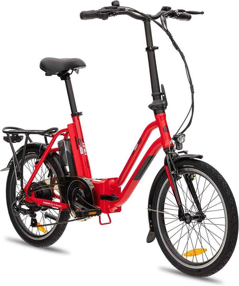 VECOCRAFT E-Bike FOLDY-E kompatibel mit Einhell 18V 2x5.2Ah Akkus, 7 Gang Shimano, Kettenschaltung, Heckmotor von VECOCRAFT
