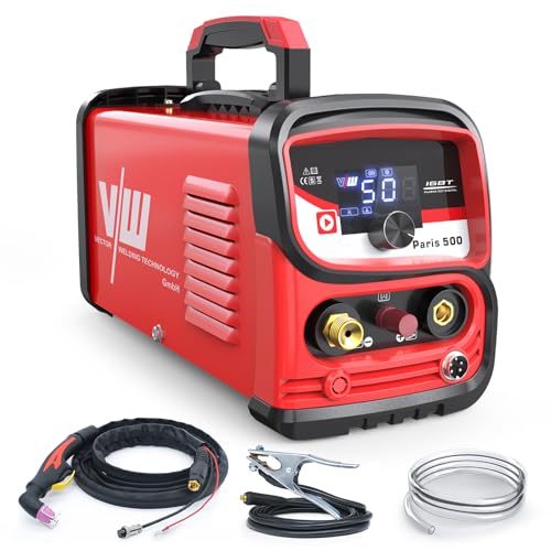 Plasmaschneider Paris 500P - Pilot Zündung - IGBT - Hochfrequenzzündung HF Pilot - Schneiden bis 14 mm Schneidleistung - schneidet trotz Lackierung und Flugrost - Inverter - VECTOR WELDING von VECTOR WELDING