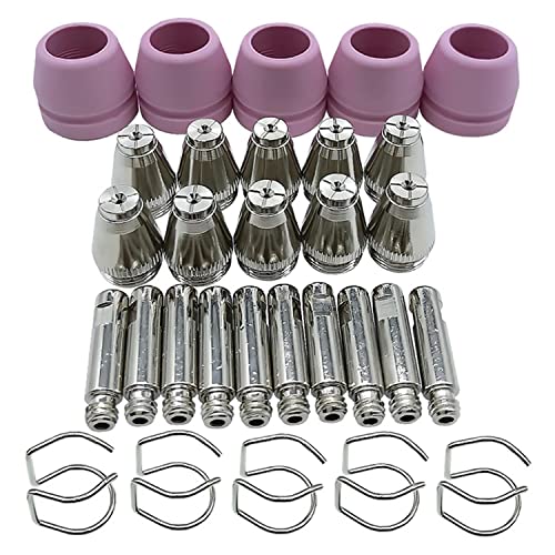 Plasmaschneider Verschleißteile AG60 Pilot - Ersatzteile - Zubehör Set - 30 Teile - Ø 1,2mm - VECTOR WELDING von VECTOR WELDING