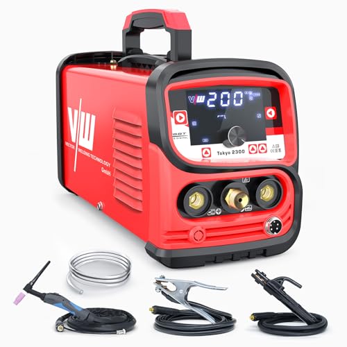 WIG Profi Schweißgerät 200 A - Elektrodenschweißfunktion - Pulsfunktion - Gasvor- & Nachlauf - Stroman- & Abstieg - Jobpeicher - Inverter - IGBT - Tokyo 2300 - VECTOR WELDING von VECTOR WELDING