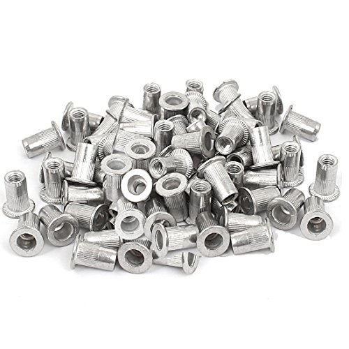 VEDA M6 x 0.9 Aluminium Flachkopf Blindnietmuttern – 50 Stück Nietmutter Set Gewindemuttern für Metall, Möbelbau, Werkstatt VEDA M6 x 0.9 Aluminium Flachkopf Blindnietmuttern – 50 Stück Nietmutter Set Gewindemuttern für Metall, Möbelbau, Werkstatt von VEDA
