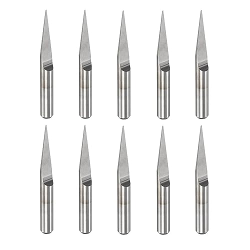 VEDA 3,175 mm 15 ° Carbide Gravur Bit, 0,1 mm, Präzisionsgravur Messer für CNC-Router-Tools zur Leiterplattenbearbeitung VEDA 3,175 mm 15 ° Carbide Gravur Bit, 0,1 mm, Präzisionsgravur Messer für CNC-Router-Tools zur Leiterplattenbearbeitung von VEDA