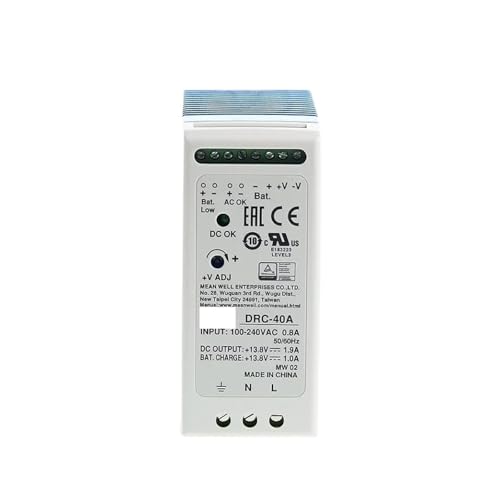 DRC-40 Switching power supply DRC-40A 13.8V DRC-40B 27.6V Security DIN type with UPS function 40W(DRC-40B 27.6V) von VEDKHFNWF