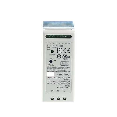 DRC-40 UPS SMPS Switching Power Supply AC DC Transformer Din Rail Type Security Dual Output 40.02W 13.8V 27.8V 1.9A(DRC-40B 27.6V) von VEDKHFNWF