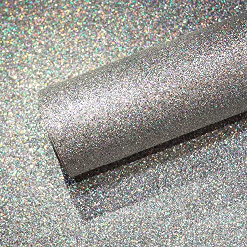 VEELIKE Selbstklebende Tapete Glitzer Silber Glitzerfolie Deko Möbelfolie Glitzerpapier Tapeten Wohnzimmer Modern Klebefolie Ornamente Party Dekoration Festliche Selbstklebende Folie Möbel 40cm×300cm VEELIKE Selbstklebende Tapete Glitzer Silber Glitzerfolie Deko Möbelfolie Glitzerpapier Tapeten Wohnzimmer Modern Klebefolie Ornamente Party Dekoration Festliche Selbstklebende Folie Möbel 40cm×300cm von VEELIKE