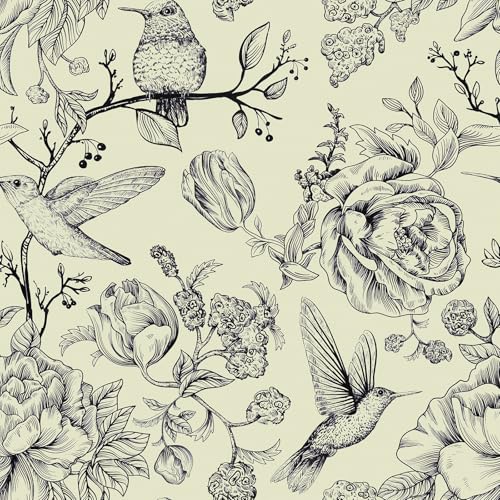 VEELIKE Tapete Blumen Vogel Fototapete Blumen Beige Mustertapete 44.5 cm × 300 cm Blumentapete Vintage Fototapete Selbstklebende Tapete Schlafzimmer Kinderzimmer Tapeten Wohnzimmer Muster Abnehmbar VEELIKE Tapete Blumen Vogel Fototapete Blumen Beige Mustertapete 44.5 cm × 300 cm Blumentapete Vintage Fototapete Selbstklebende Tapete Schlafzimmer Kinderzimmer Tapeten Wohnzimmer Muster Abnehmbar von VEELIKE