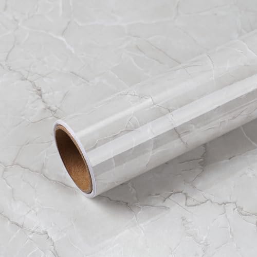 VEELIKE Tapete Marmoroptik Grau Weiß Modern 81 cm × 300 cm Möbelfolie Marmor Tapete Selbstklebend Marmor Folie Arbeitsplatte Küche Wandfolie Badezimmer Wasserfest Abnehmbar Schlafzimmer Klebetapete VEELIKE Tapete Marmoroptik Grau Weiß Modern 81 cm × 300 cm Möbelfolie Marmor Tapete Selbstklebend Marmor Folie Arbeitsplatte Küche Wandfolie Badezimmer Wasserfest Abnehmbar Schlafzimmer Klebetapete von VEELIKE
