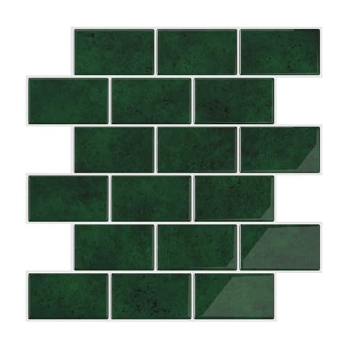 VEELIKE Waldgrüne Wandfliesen Selbstklebend Fliesenaufkleber Küche Rückwand Klebefliesen Badezimmer Grün Küchenfliesen Überkleben Wasserdicht Fliesen Aufkleber Abnehmbar 30.5cm×30.5cm 6 Stück VEELIKE Waldgrüne Wandfliesen Selbstklebend Fliesenaufkleber Küche Rückwand Klebefliesen Badezimmer Grün Küchenfliesen Überkleben Wasserdicht Fliesen Aufkleber Abnehmbar 30.5cm×30.5cm 6 Stück von VEELIKE