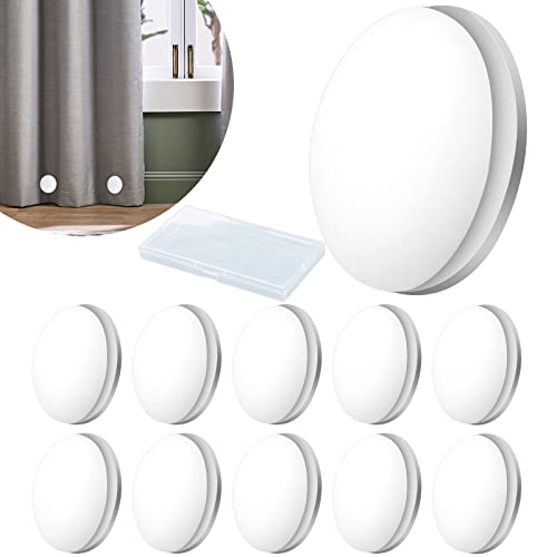 10 Stück magnetisch für Vorhänge, VEGCOO Duschvorhanggewichte, Starke Tischdecken, Duschvorhanggewichte, Duschvorhang, Magnet, Duschvorhang mit Magnet (Weiß) von VEGCOO