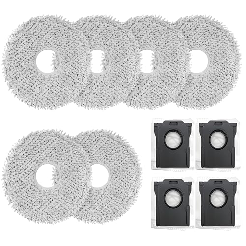 VEGCOO 12 Stück Wischtücher Kompatibel für Dreame X40/L40 Ultra Staubsauger Wischtuch Ersatz Zubehör (0.1, Kilogramm) von VEGCOO