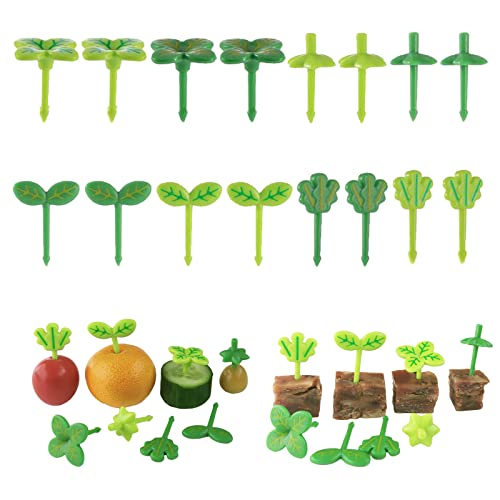 VEGCOO 16 Stück Food Picks Obstgabeln Kinder Spieße kinder Mini Gabeln für Kinder Süße Mini-Zahnstocher Dessertobst-Mittagsparty für Erwachsene Kinder von VEGCOO
