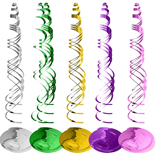 VEGCOO 30 Stück Spiralen Girlande Dekoration, Deckenhänger Hängedekoration Spiral Wirbel Deckenhänger, Wiederverwendbare Spiralen für Geburtstage Hochzeiten Weihnachten von VEGCOO