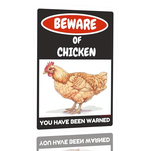 VEGlkj Metallschild "Beware Of Chicken Coop", Aluminium-Blechschilder, Türwarnung für Zaun, Tor, Hof, Heimdekoration, 20,3 x 30,5 cm VEGlkj Metallschild "Beware Of Chicken Coop", Aluminium-Blechschilder, Türwarnung für Zaun, Tor, Hof, Heimdekoration, 20,3 x 30,5 cm von VEGlkj