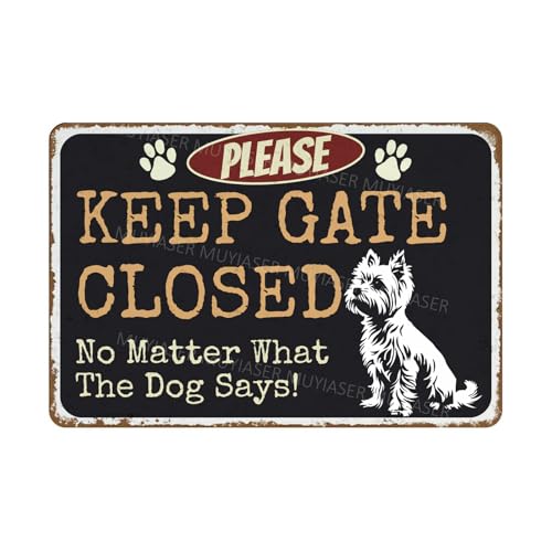 VEGlkj Schild mit Aufschrift "Please Keep Gate Closed No Matter What The Dog Says Husky", Aluminium-Blechschild, Türschild, Warnschild für Zaun, Tor, Hof, Zuhause, Wanddekoration, 20,3 x 30,5 cm VEGlkj Schild mit Aufschrift "Please Keep Gate Closed No Matter What The Dog Says Husky", Aluminium-Blechschild, Türschild, Warnschild für Zaun, Tor, Hof, Zuhause, Wanddekoration, 20,3 x 30,5 cm von VEGlkj