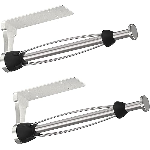 VEHHE Küchenrollenhalter Ohne Bohren, Schrank Edelstahl Küchenrollenhalter, Selbstklebende oder Schraubbefestigung Zewa Rollenhalter, 2er-Pack für Bad und Küche von VEHHE