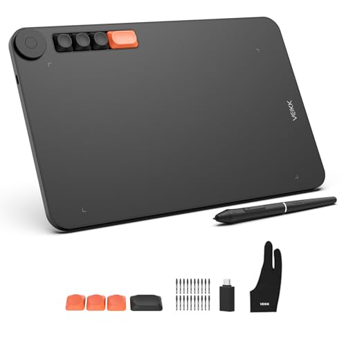 Grafiktablett VEIKK Voila L 10x6 Zoll Zeichentablett mit Drucksensitivem Stift,4 Anpassen Mechanische Tasten und 1 Rad Graphics Tablet für Zeichnung,Online,E-Signaturen,Foto- und,Videobearbeitung,OSU Grafiktablett VEIKK Voila L 10x6 Zoll Zeichentablett mit Drucksensitivem Stift,4 Anpassen Mechanische Tasten und 1 Rad Graphics Tablet für Zeichnung,Online,E-Signaturen,Foto- und,Videobearbeitung,OSU von VEIKK