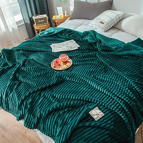 VEIYI Kuscheldecke Soft Flanelldecke Hochwertige Dicke Fleecedecke Flauschige Tagesdecke weich und warm Flanell Wohndecke für Bett Sofa Schlafzimmer Wohnzimmer Büro Sofadecke （100x150cm,Grün） von VEIYI