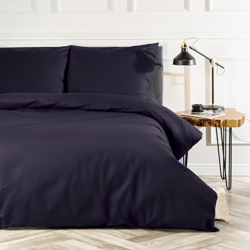 VEL VET HOME VelvetHome Deluxe Bettwäsche 135x200 Baumwolle Bettbezug 135x200 cm mit Kissenbezug 80x80 cm Hohe Qualität Bettwäsche-Set mit Reißverschluss 100% Baumwolle Made in EU Violett 135 x 200 VEL VET HOME VelvetHome Deluxe Bettwäsche 135x200 Baumwolle Bettbezug 135x200 cm mit Kissenbezug 80x80 cm Hohe Qualität Bettwäsche-Set mit Reißverschluss 100% Baumwolle Made in EU Violett 135 x 200 von VEL VET HOME