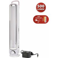 Velamp - Tragbare wiederaufladbare Stromausfalllampe 2 LED-Röhren 500 Lm von VELAMP