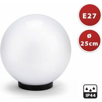 Velamp - SPH250 apolux Kugel für den Außenbereich aus pmma 250 mm Attack E27 Weiß von VELAMP