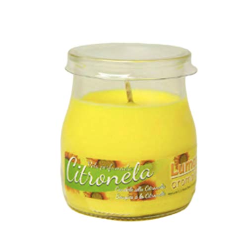 Aromatium Lumar Duftkerze Gr.Citronella (Yogurin) Wellnessartikel, Wachs, Mehrfarbig, 100 g, 12 von VELAS LUMAR