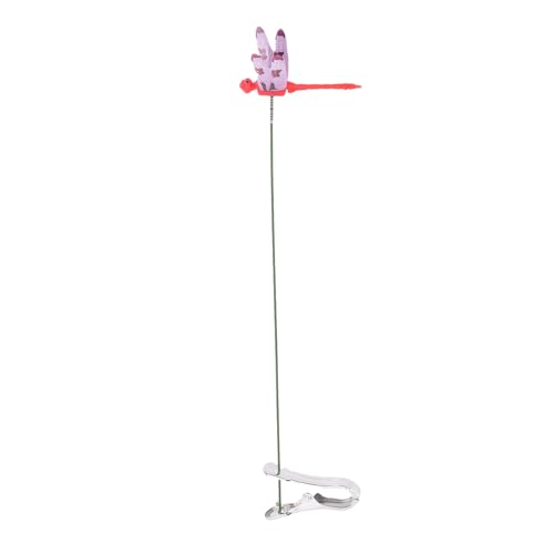 VELATEMOR 10er-Pack Libellenclips,3D-Libelle,verbesserte Befestigungsclips,Abwehr von Pferdefliegen-Decor,Verwendung für Gartenhüte,Haustiere,wasserdicht,für drinnen und draußen (Rot) von VELATEMOR