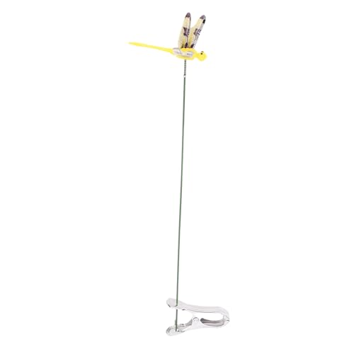 VELATEMOR 10er-Pack Libellenclips,3D-Libelle,verbesserte Befestigungsclips,Abwehr von Pferdefliegen-Decor,Verwendung für Gartenhüte,Haustiere,wasserdicht,für drinnen und draußen (Yellow) von VELATEMOR