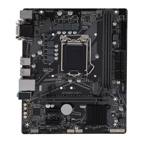 VELATEMOR B460M D2V Motherboard M ATX DDR4x2 PCIe 3.0 DIMM für LGA 1200 6xSerial ATA III 1xM.2 Slot Mainboard Unterstützt Double Channel DDR4 2933 2666 2400 2133MHz von VELATEMOR