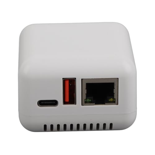 VELATEMOR Drahtloser Druckserver, USB 2.0 -Netzwerkdruckserver, 5V LAN Print Share Server, Drahtloser Druckserver für Android für 3.4 100‑240V (EU-Stecker) von VELATEMOR