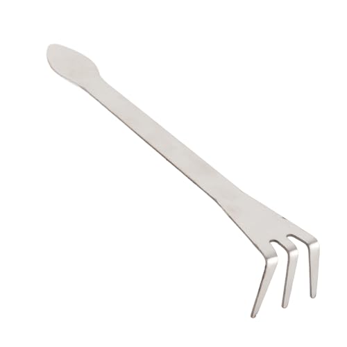 VELATEMOR Edelstahl 3 Stecker Wurzel Rake Bonsai Tool, Bonsai Garden Tool Bonsai Tree Tool Zum Lösen des Bodens Entfernen von Unkräutern VELATEMOR Edelstahl 3 Stecker Wurzel Rake Bonsai Tool, Bonsai Garden Tool Bonsai Tree Tool Zum Lösen des Bodens Entfernen von Unkräutern von VELATEMOR