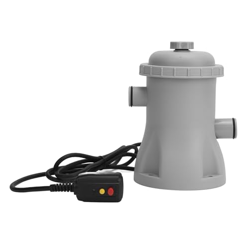 VELATEMOR Elektrische Schwimmbadfilterpumpe für Oberirdische Pools, 330 Gallonen Patronenpool -Filterpumpensystem (EU 220V) von VELATEMOR