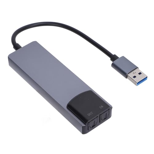 VELATEMOR Externe Soundkarte, Eingebauter Intelligenter -Reduktion -Chip, Mischungsunterstützung Optischer Eingangsausgang 5.1 7.1 Kanal USB Sound Card Adapter für 98 ME 2000 7 8 VELATEMOR Externe Soundkarte, Eingebauter Intelligenter -Reduktion -Chip, Mischungsunterstützung Optischer Eingangsausgang 5.1 7.1 Kanal USB Sound Card Adapter für 98 ME 2000 7 8 von VELATEMOR