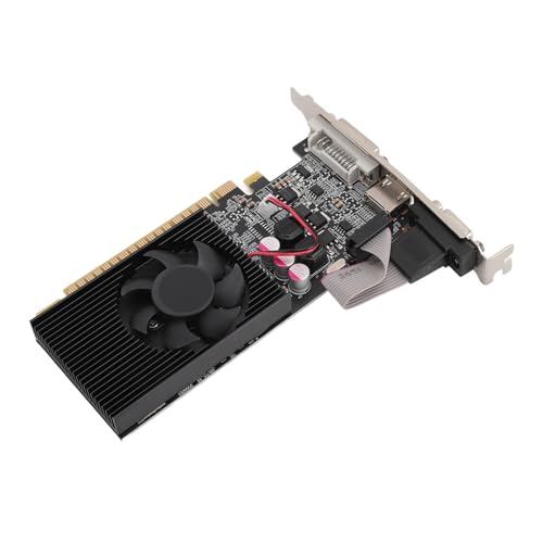 VELATEMOR Grafikkarte, Gaming-Grafikkarte mit Einem PCI Express 2.0 16X-Steckplatz, 2 GB DDR3-Speicher, Desktop-Computer-Grafikkarte, Geräuschlos mit Unabhängigem Lüfter VELATEMOR Grafikkarte, Gaming-Grafikkarte mit Einem PCI Express 2.0 16X-Steckplatz, 2 GB DDR3-Speicher, Desktop-Computer-Grafikkarte, Geräuschlos mit Unabhängigem Lüfter von VELATEMOR
