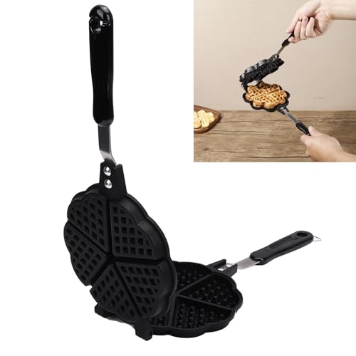 VELATEMOR Herzförmige Waffelhersteller, Waffelhersteller Pfanne, Machen 5 Mini Herzförmige Waffeln Kleine Küchenherde Waffel Backpfanne Zum Frühstück in der Familie VELATEMOR Herzförmige Waffelhersteller, Waffelhersteller Pfanne, Machen 5 Mini Herzförmige Waffeln Kleine Küchenherde Waffel Backpfanne Zum Frühstück in der Familie von VELATEMOR