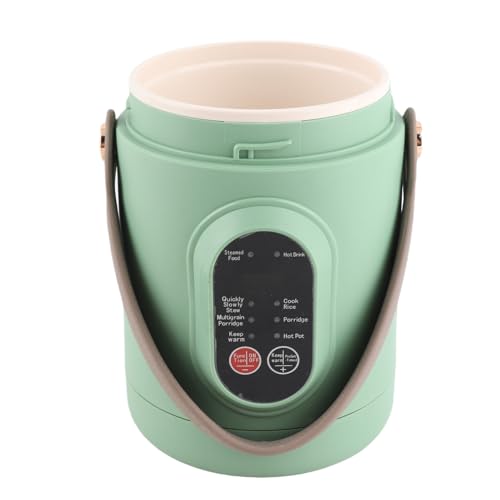 VELATEMOR Kochen Tragbarer Elektrischer Topf, Reise Tragbarer Elektrischer Topf Kompakt Automatische Wärmekonservierung für Hotel (EU -Stecker 220 V) von VELATEMOR