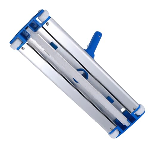 VELATEMOR Manuelles Pool Vakuumkopf, 45 cm Breite Hochleistungs -Aluminium -Basis -Pool -Vakuumkopfbefestigung mit Bürste, Reinigen Sie Schmutz Entfernen von VELATEMOR